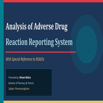 Comprehensive Analysis of Adverse Drug Reaction Reporting Systems with ...