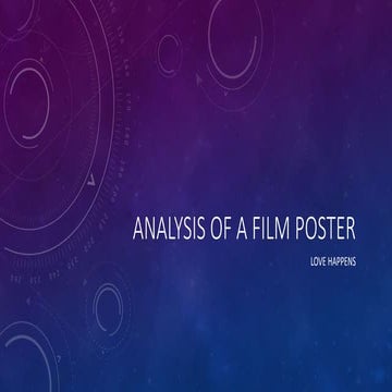 Analysis of a Film Poster - Love Happens