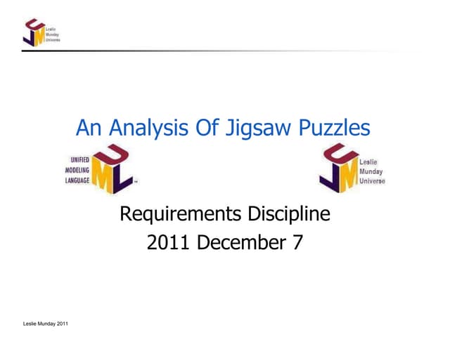 An Analysis Of A Jigsaw Puzzle
