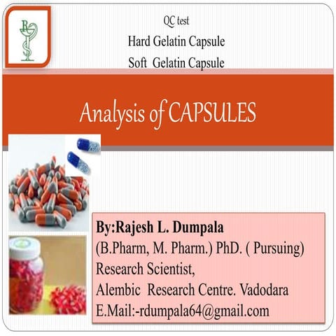 Analysis of capsules