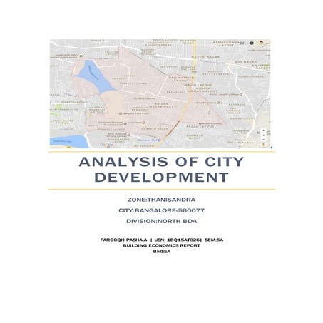 BENGALURU( thanisandra) CITY DEVELOPMENT ANALYSIS
