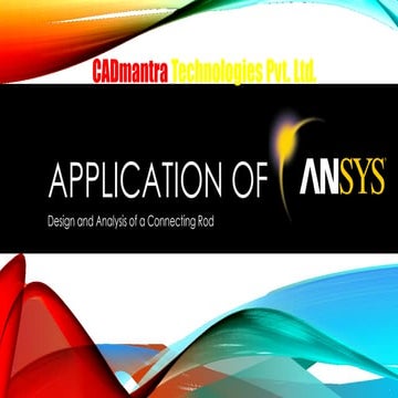 Analysis of connecting rod in ansys
