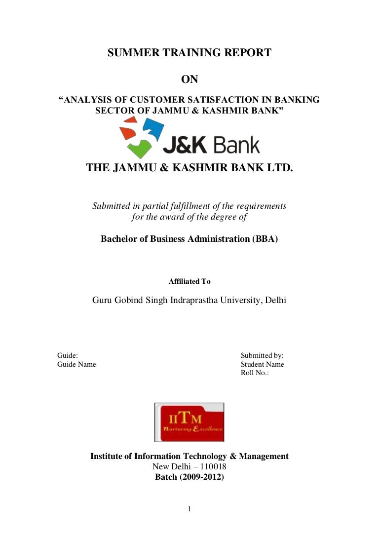 Research proposal customer satisfaction in banking industry