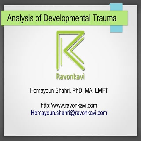 Analysis of developmental trauma