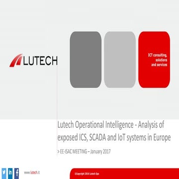 Analysis of exposed ICS//SCADA/IoT systems in Europe