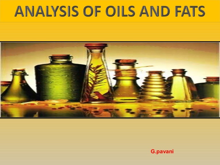 Analysis of fats, oils & waxes