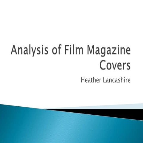Analysis of film magazine covers