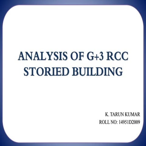 Analysis of g+3 rcc storied building