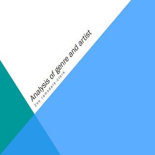 Analysis of genre and artist (2)