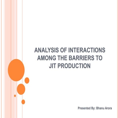Analysis of Interactions Among the Barriers to JIT Production.pptx
