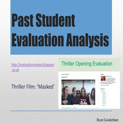 Analysis of Student Evaluation