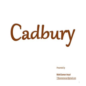 Analysis of Marketing Mix & STP of Cadbury's