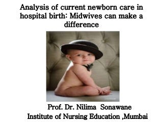 Analysis of newborn care in india