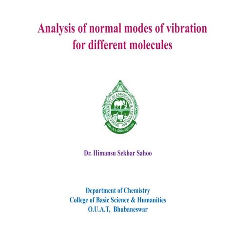 Analysis of normal modes.in spectroscopy..pptx