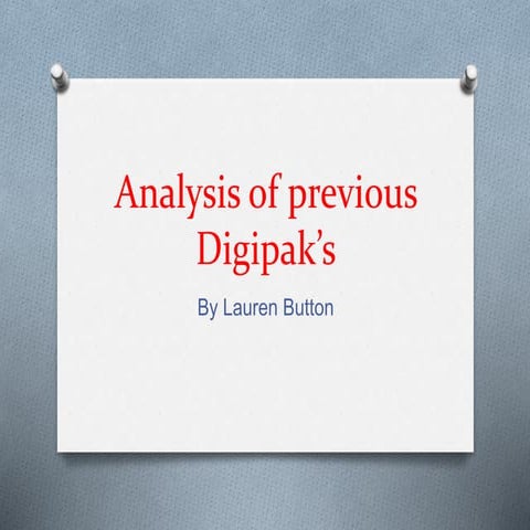 Title sequence analysis | PPTX