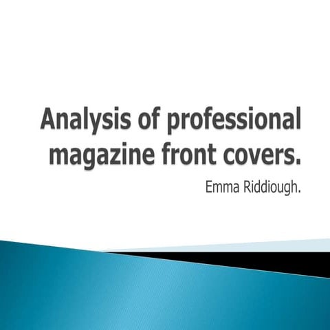 Analysis of professional magazine covers