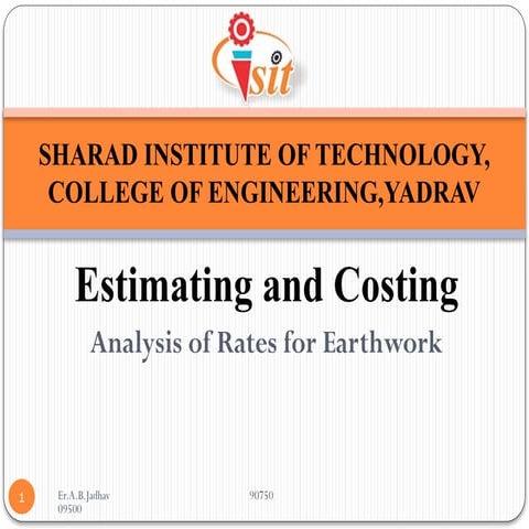Analysis of Rates for Earthwork. how to calculate rate analysis of ...