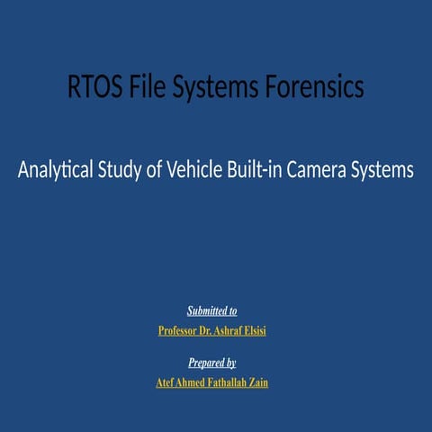 Forensic Analysis of RTOS File Systems in Vehicle Built-in Camera ...