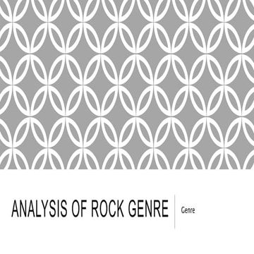 Analysis of rock genre