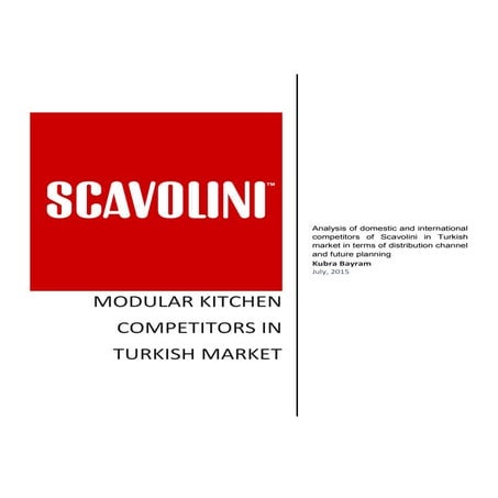 Analysis of scavolini's competitors