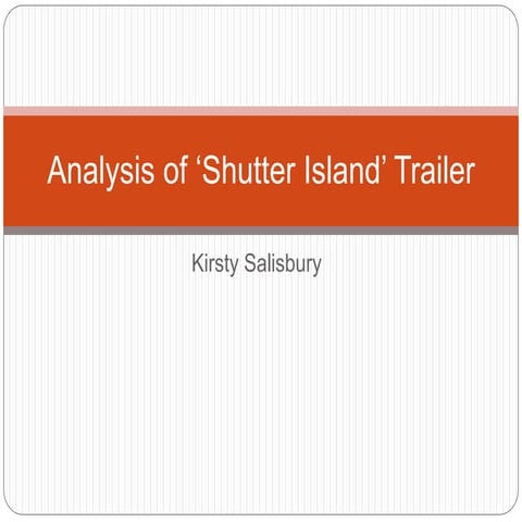 Analysis of ‘Shutter Island’ Trailer