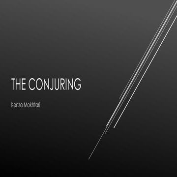 Exploring title sequences in a film - The Conjuring (2013)