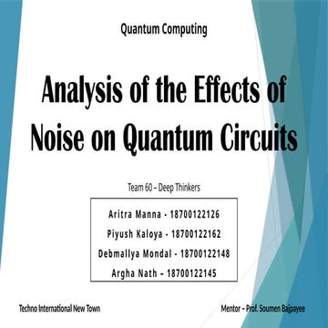 Analysis of the Effects of Noise on Quantum Circuits.pptx