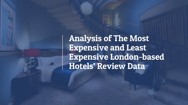 Hotel Review Data Analysis