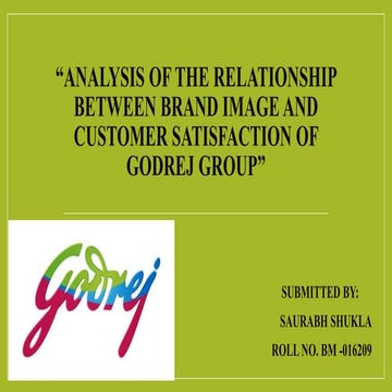 Analysis of the relationship between brand image and customer ...