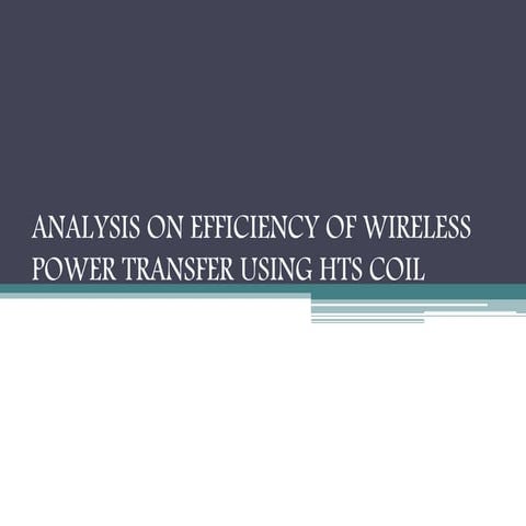 Analysis on efficiency of wireless power transfer using HTS coil