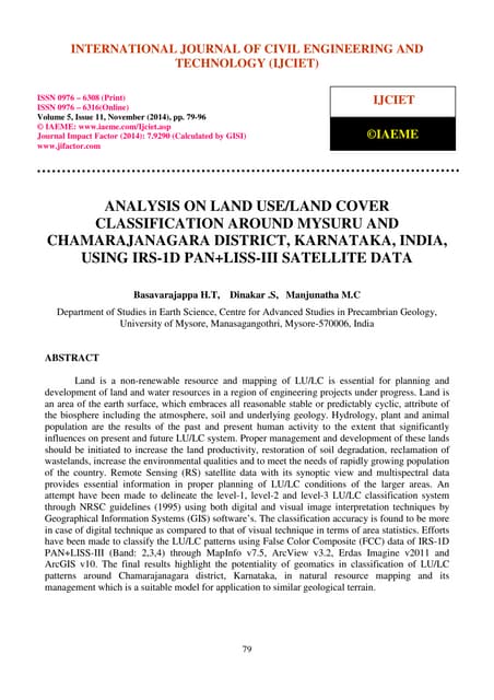 Analysis on land use land cover cla...
