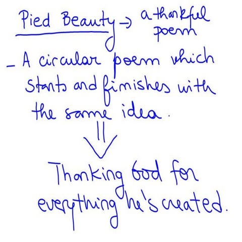 Analysis Pied Beauty