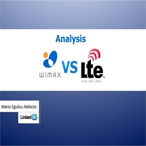 Analysis WiMax vs LTE
