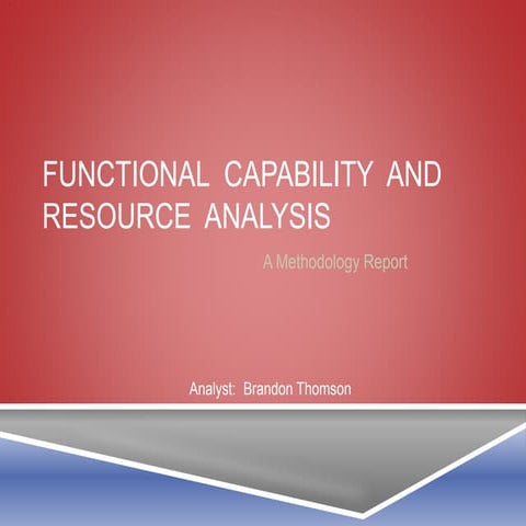 Functional Capability and Resource Analysis Presentation