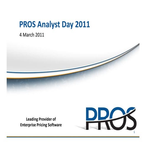 NYSE:PRO Analyst Day Presentation - 4Mar11 | PDF