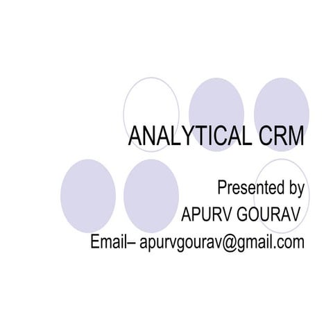 Analytical Crm