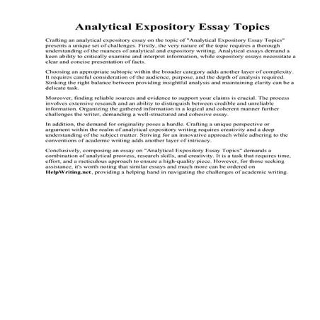 Analytical Expository Essay Topics.pdf