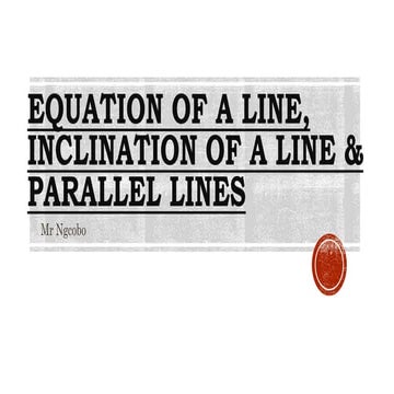 Analytical geometry slides