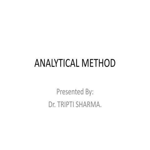 Analytical method