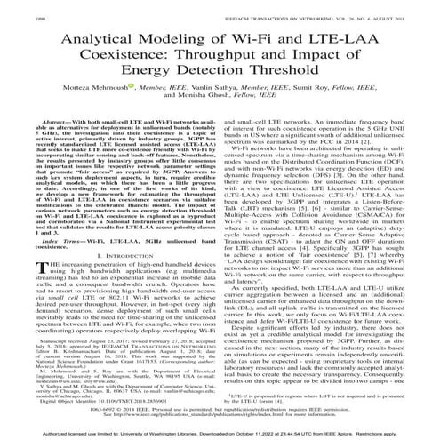 UW FunLab: ns3 based WiFi Network Performance Evaluation | PPTX