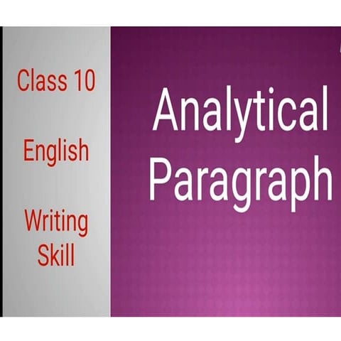 analytical paragraph.pptx for education prepase