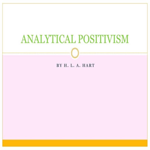 Analytical positivism