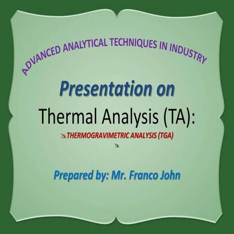 Thermal analysis