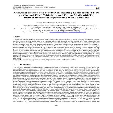 Heat Transfer in Porous Media With Slurry of Phase Change Materials | PDF