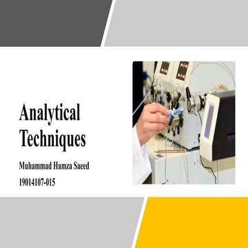 Analytical Techniques .pptx