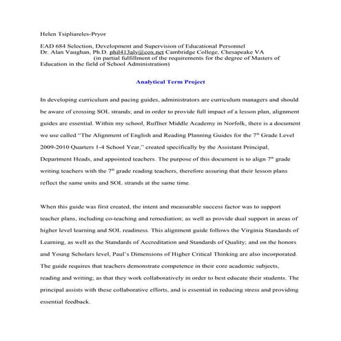 Analytical Term Project