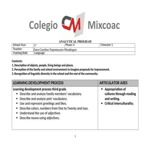 4th grade identity | PDF