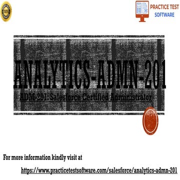 Analytics-ADM-201 | Salesforce Certified Administrator Exam Guide