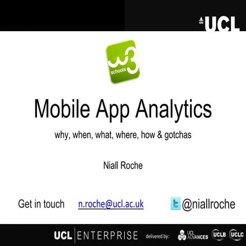 Mobile Devs of London Meetup April 2016- Analytics