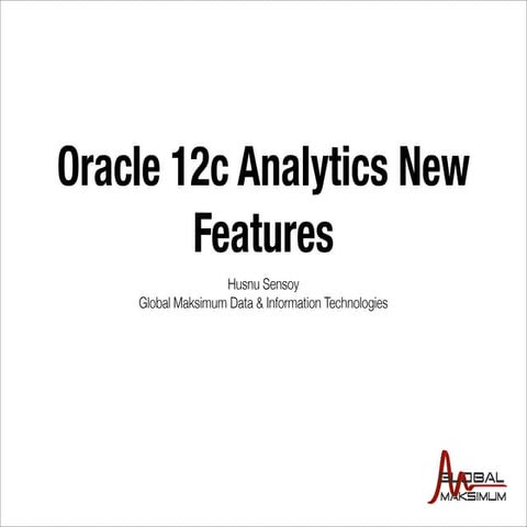 Oracle 12c Analytics New Features